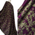 Atelier Jupe - 100% Viscose - Khaki Viscose with Purple Flowers